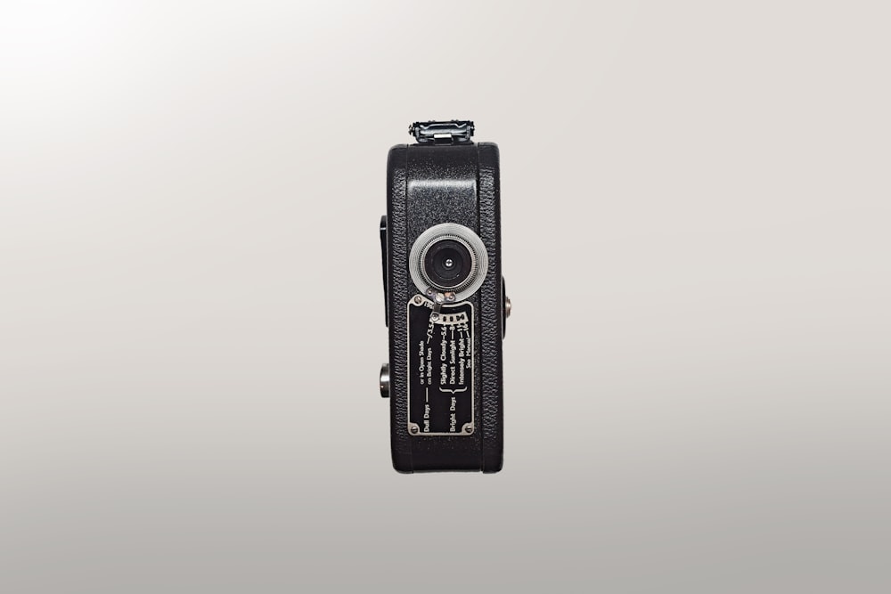 black and silver camera