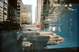 A sleek slider featuring urban photography with cityscapes and street scenes.