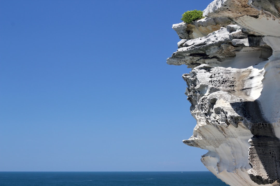 Cliffs on the coastal walk near Bondi Beach in Sydney
