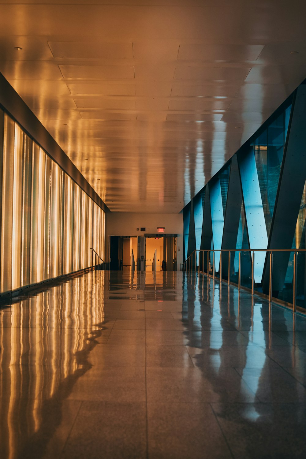 hallway of inside building view