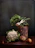 Fresh local farm produce artfully arranged on rustic wooden tables under natural daylight.