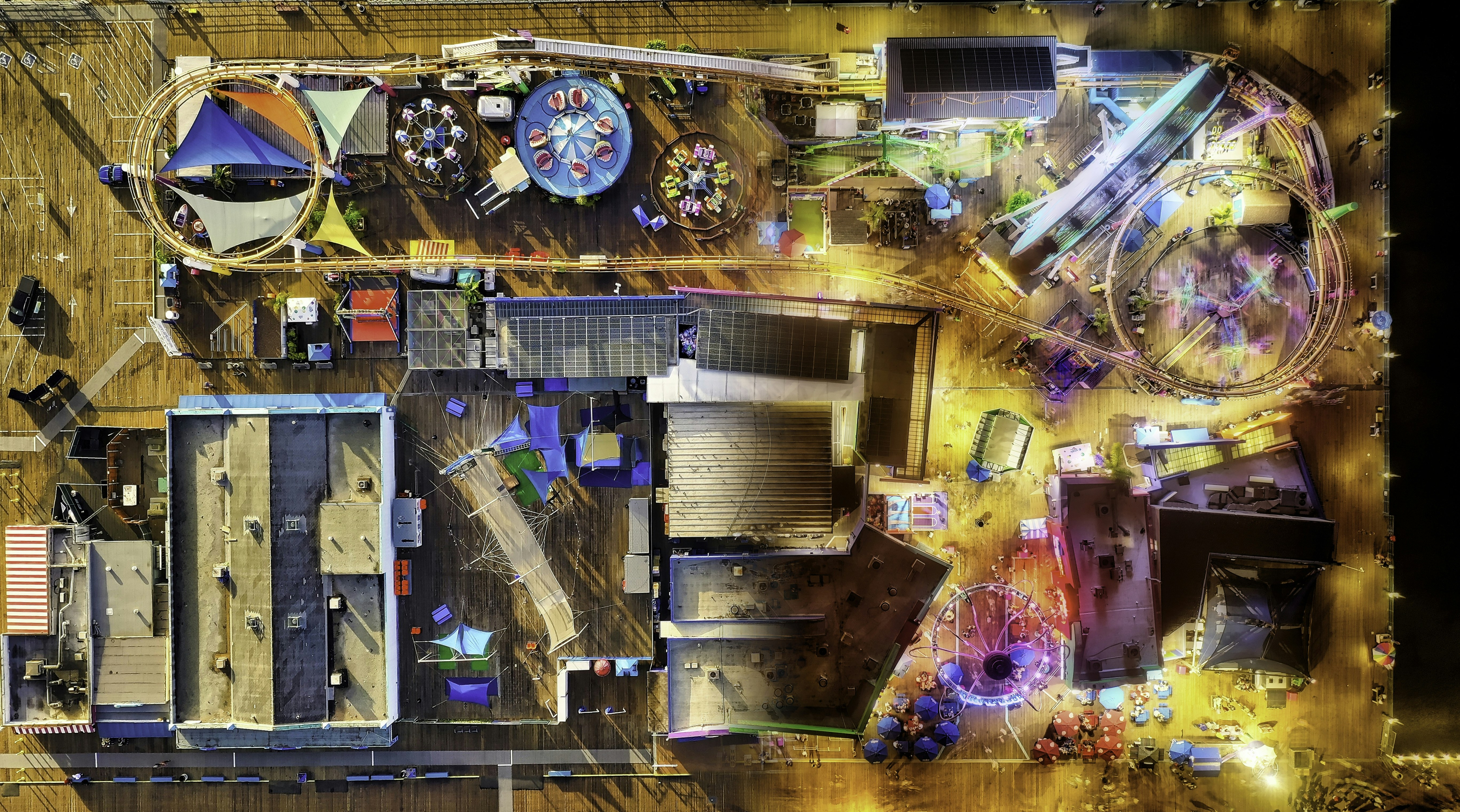 Santa Monica Pier split in two