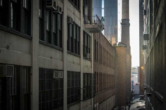 photo of gray painted city building