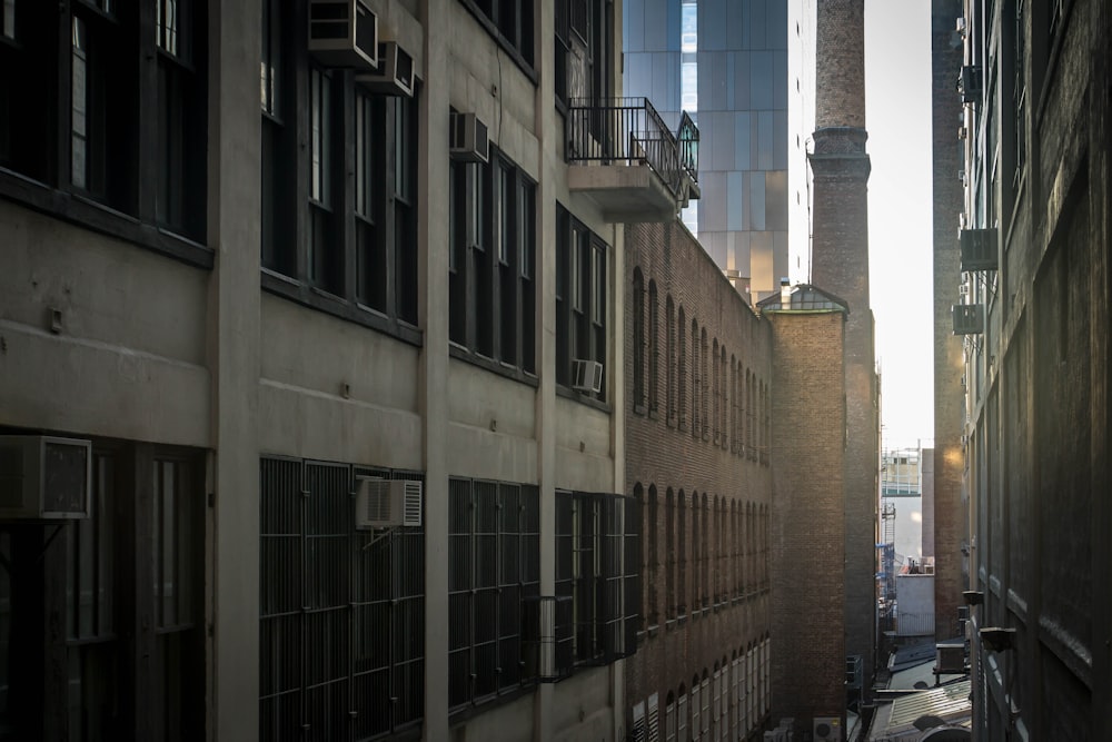 photo of gray painted city building