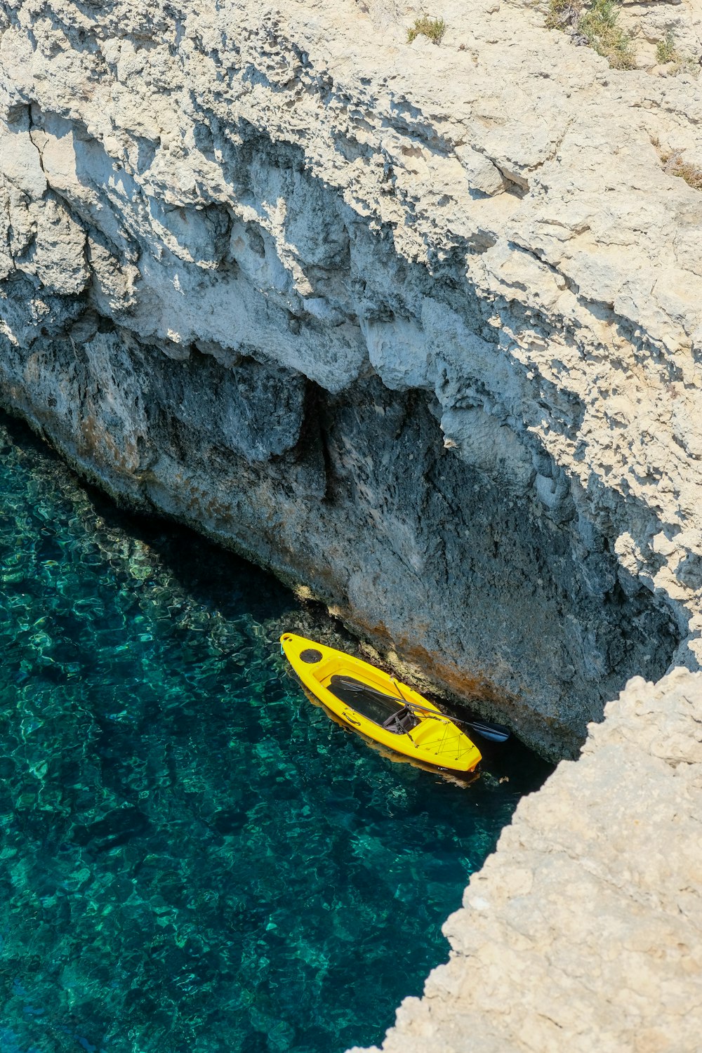 yellow canoe