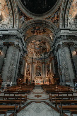 people in cathedral