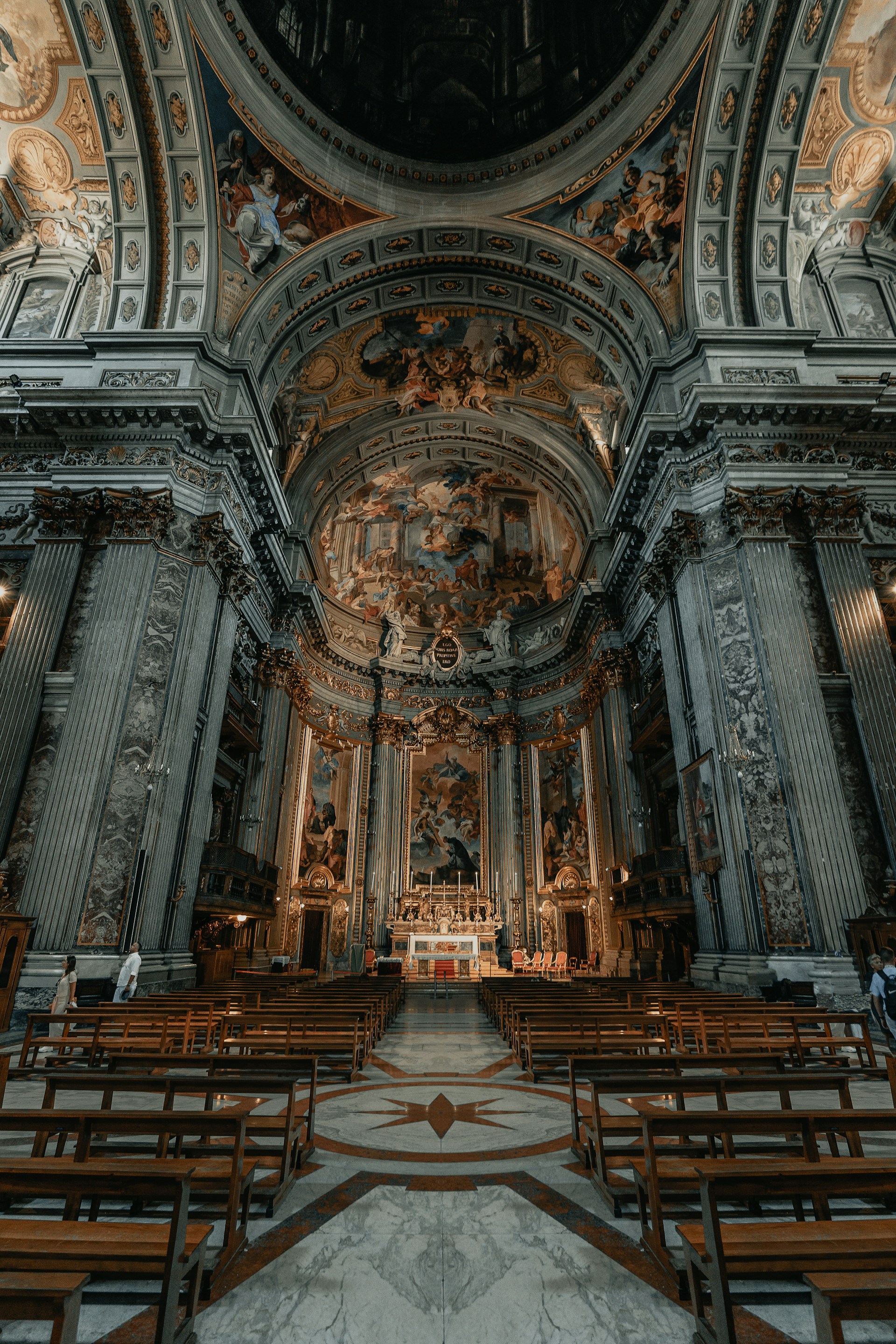 people in cathedral