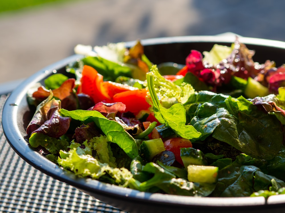 plate of vegetable salad