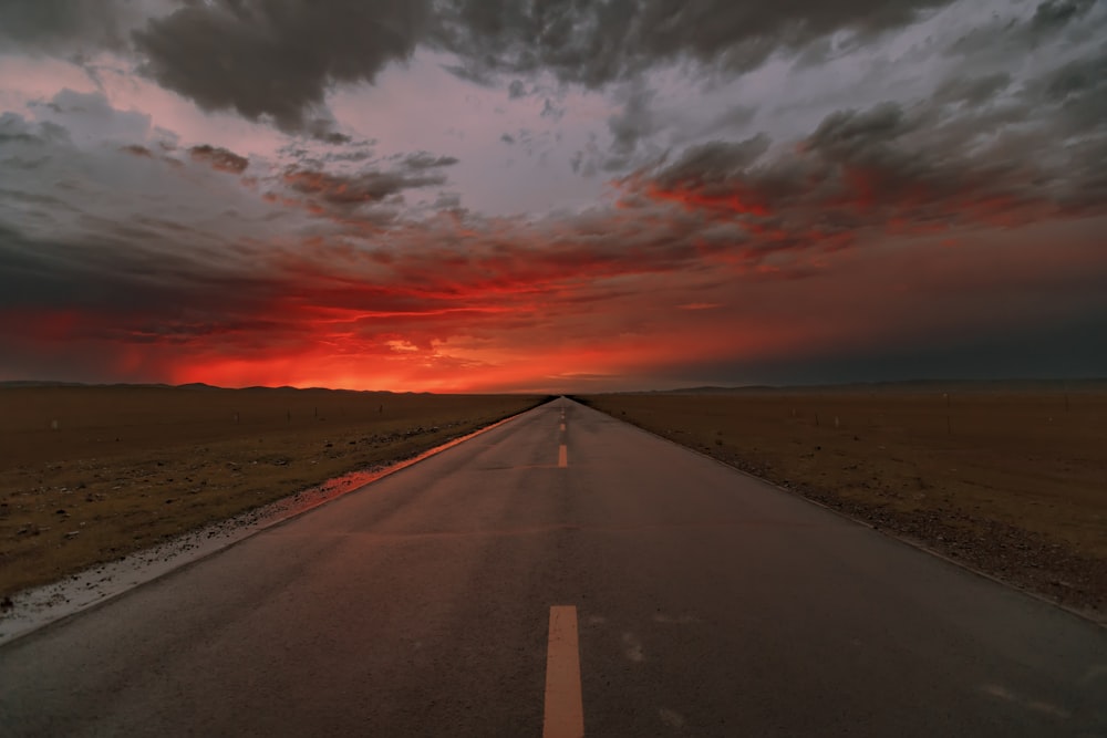 empty road at night