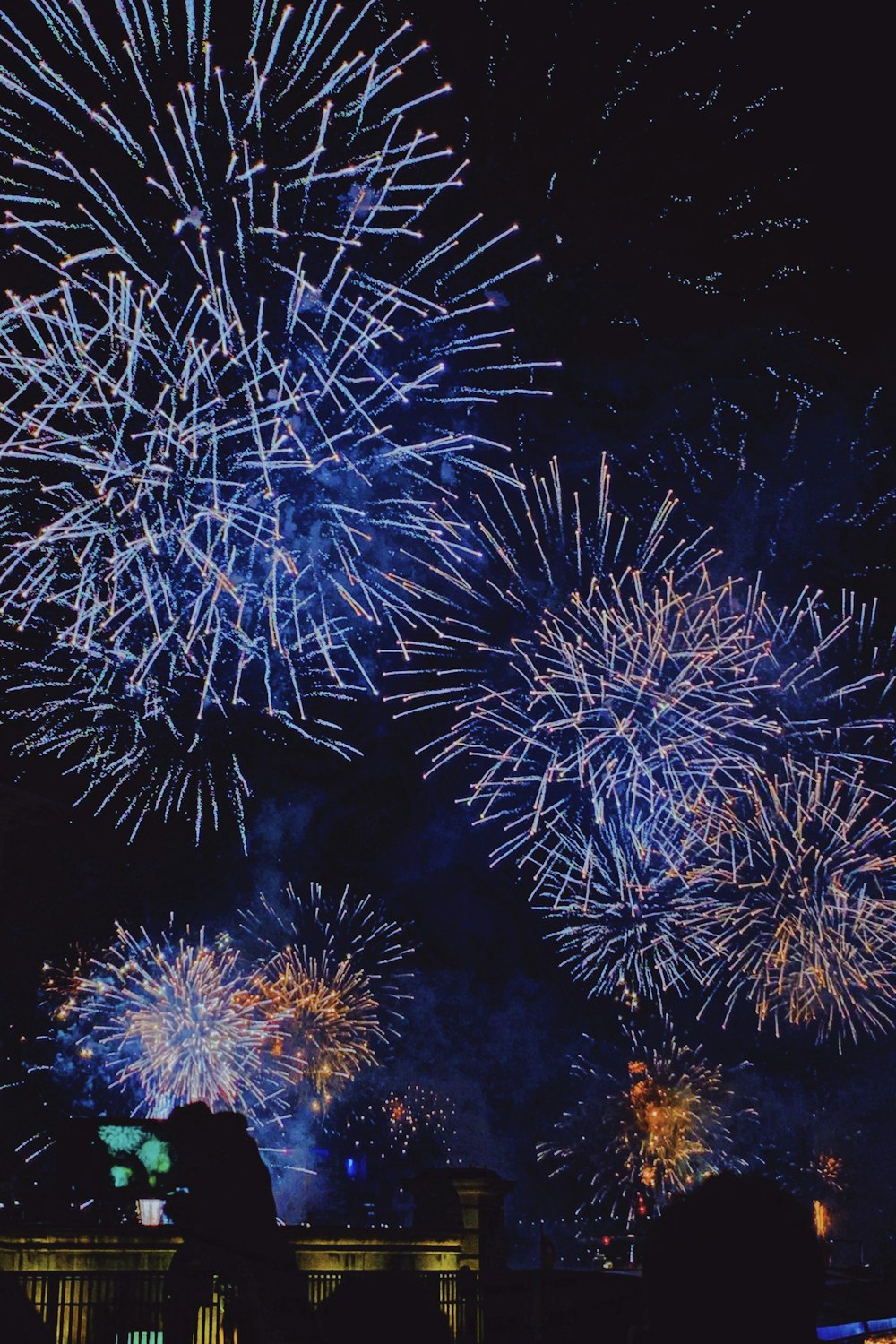 fireworks at night