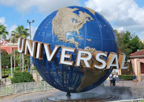 blue and brown Universal studios decor