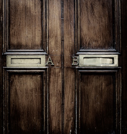 door with AB implying A/B testing and comparison in social media