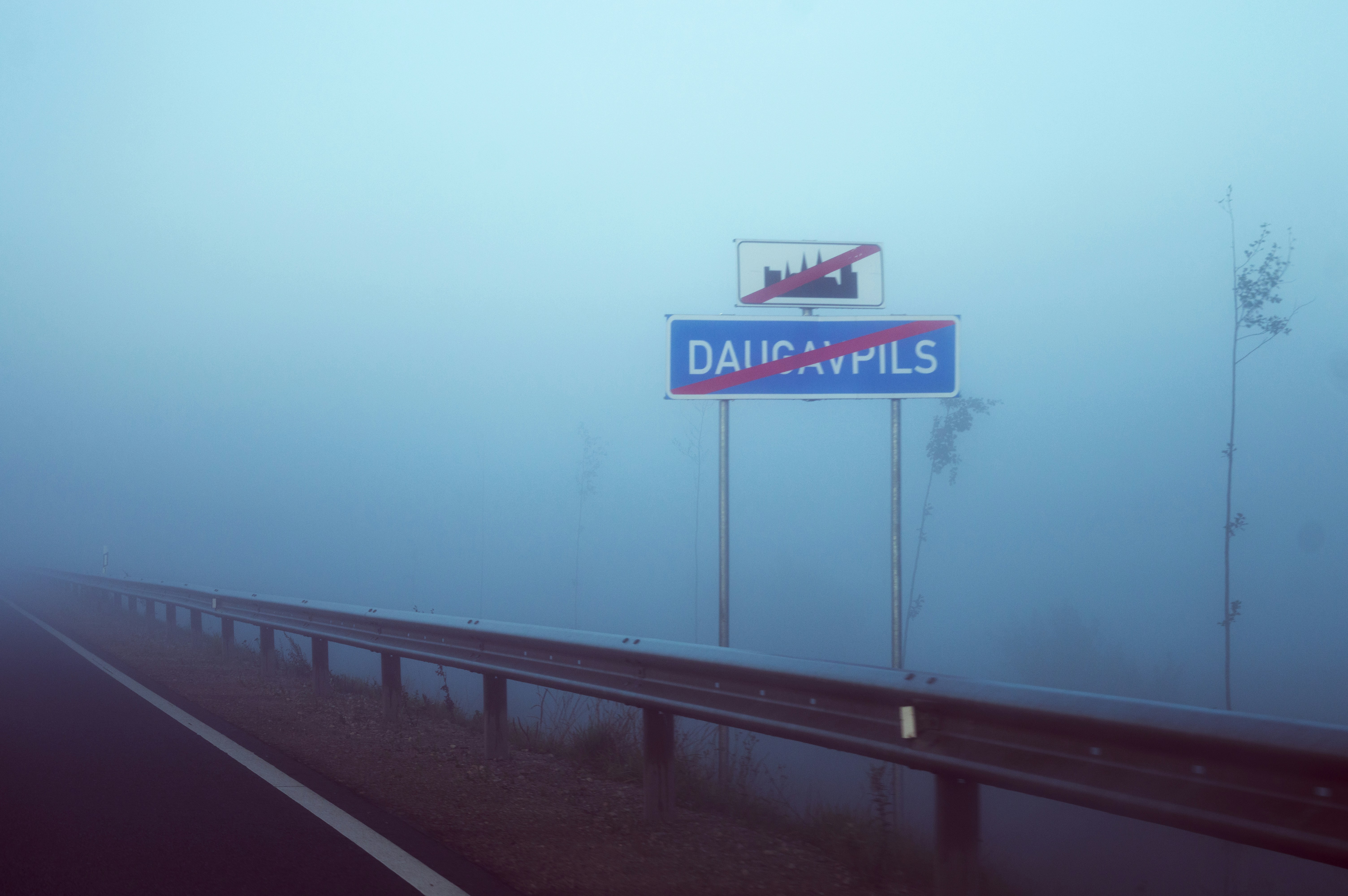 Daugavpils signage near bridge