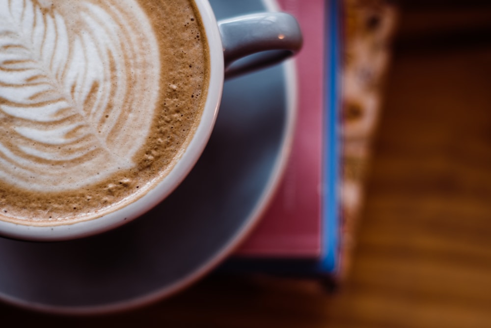 ceramic mug on saucer