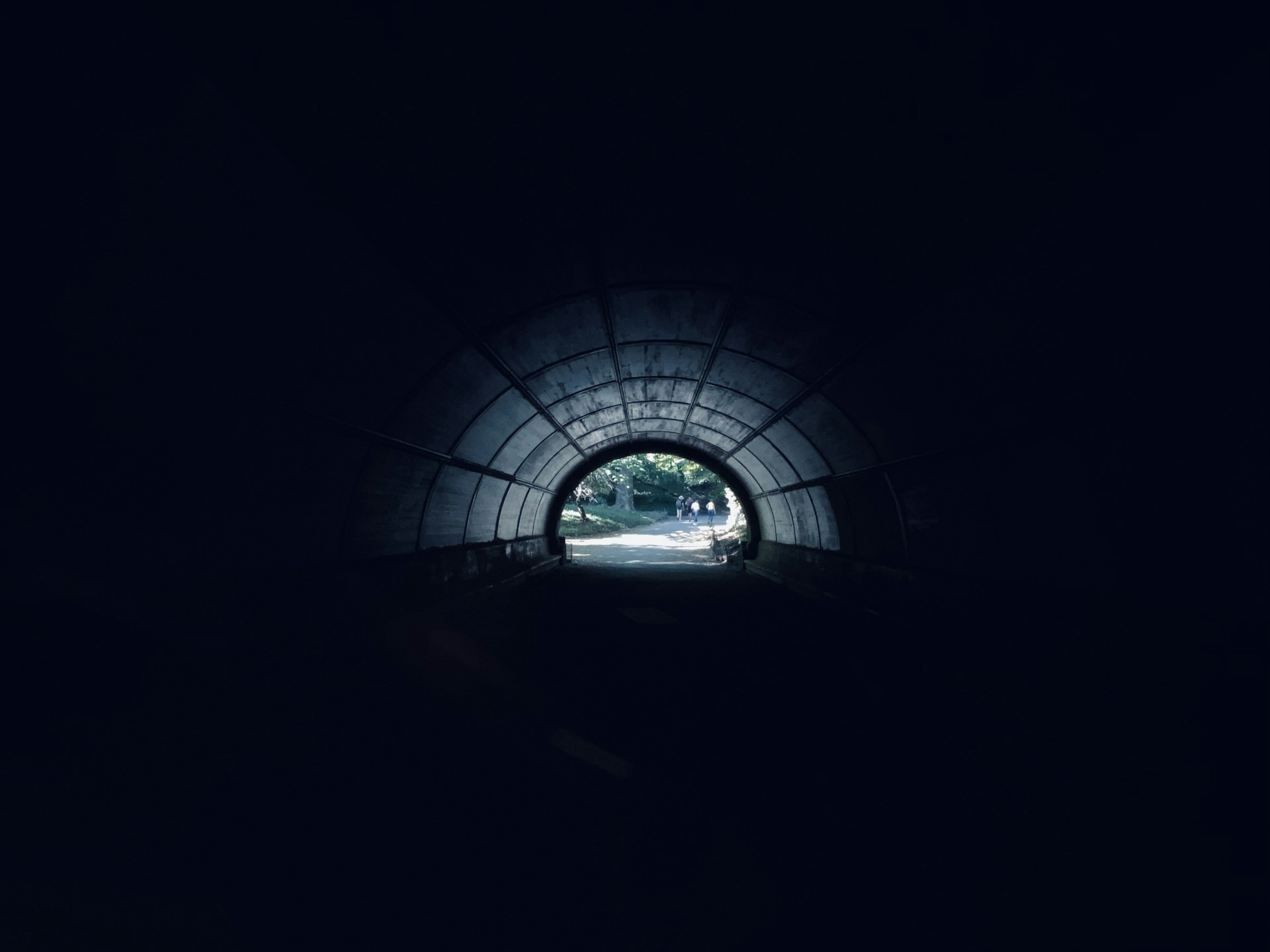 photography of inside tunnel