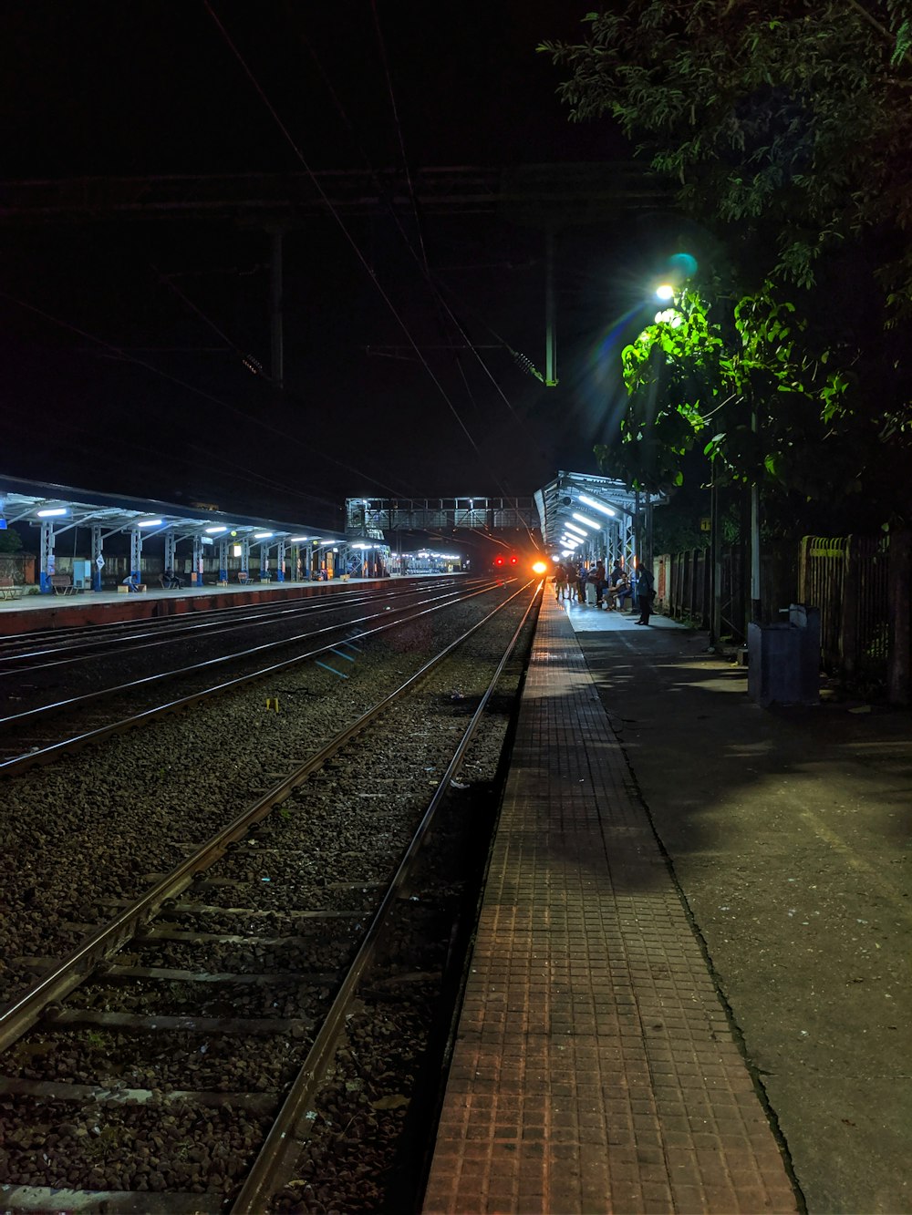 white and brown train station