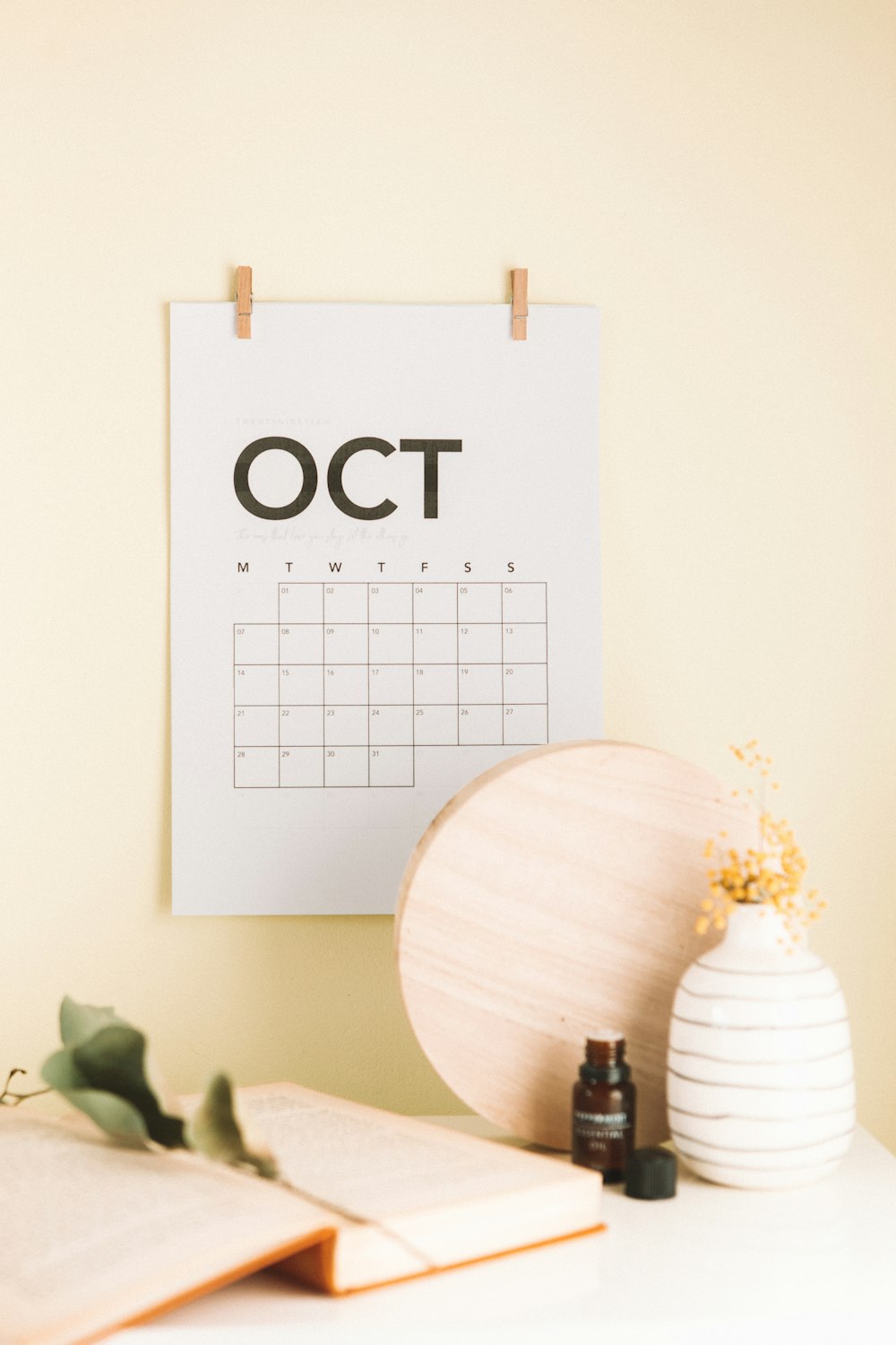 Calendario de octubre