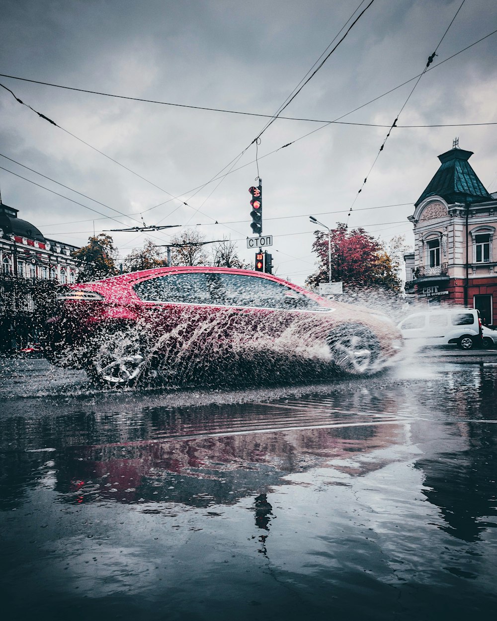 car on road