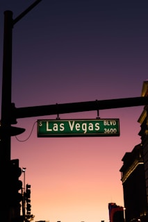 Las Vegas Boulevard 3600 road sign