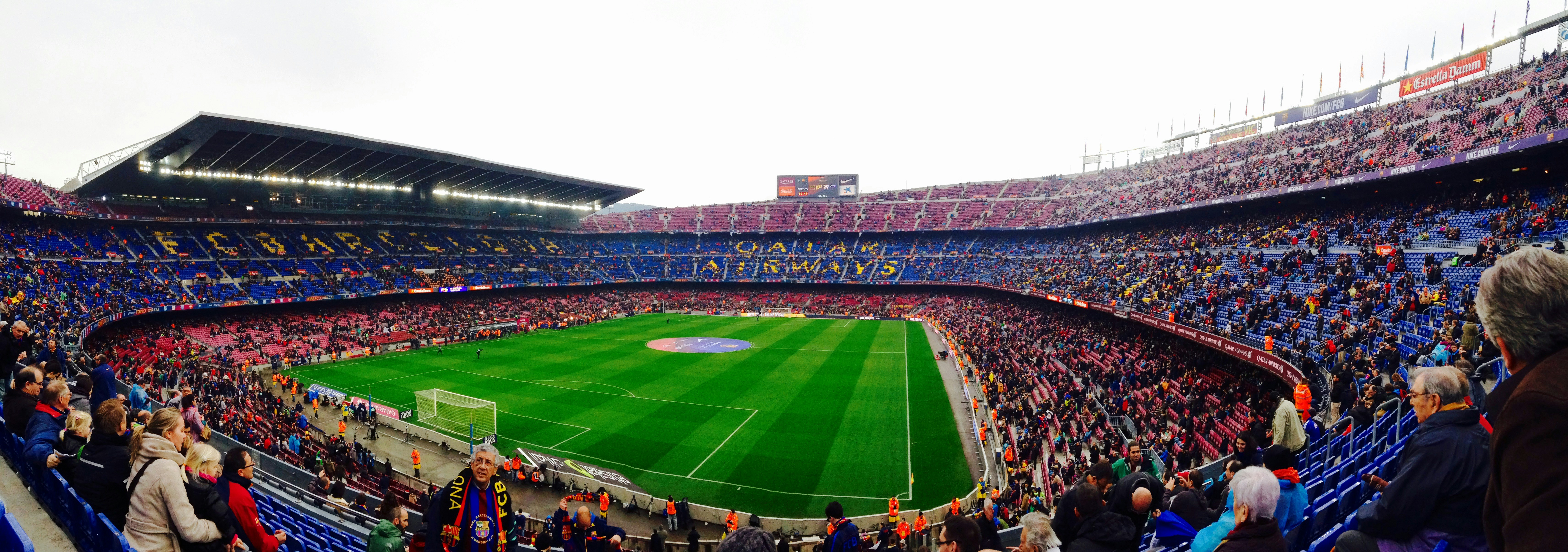 panoramic photography of people inside a soccer stadium