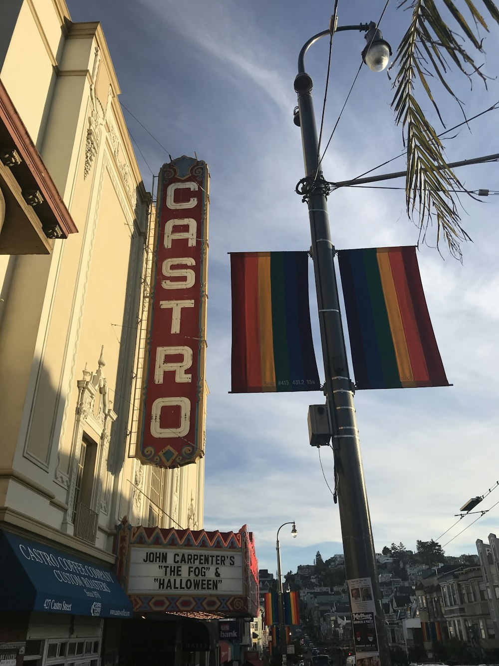 Castro signage near street post