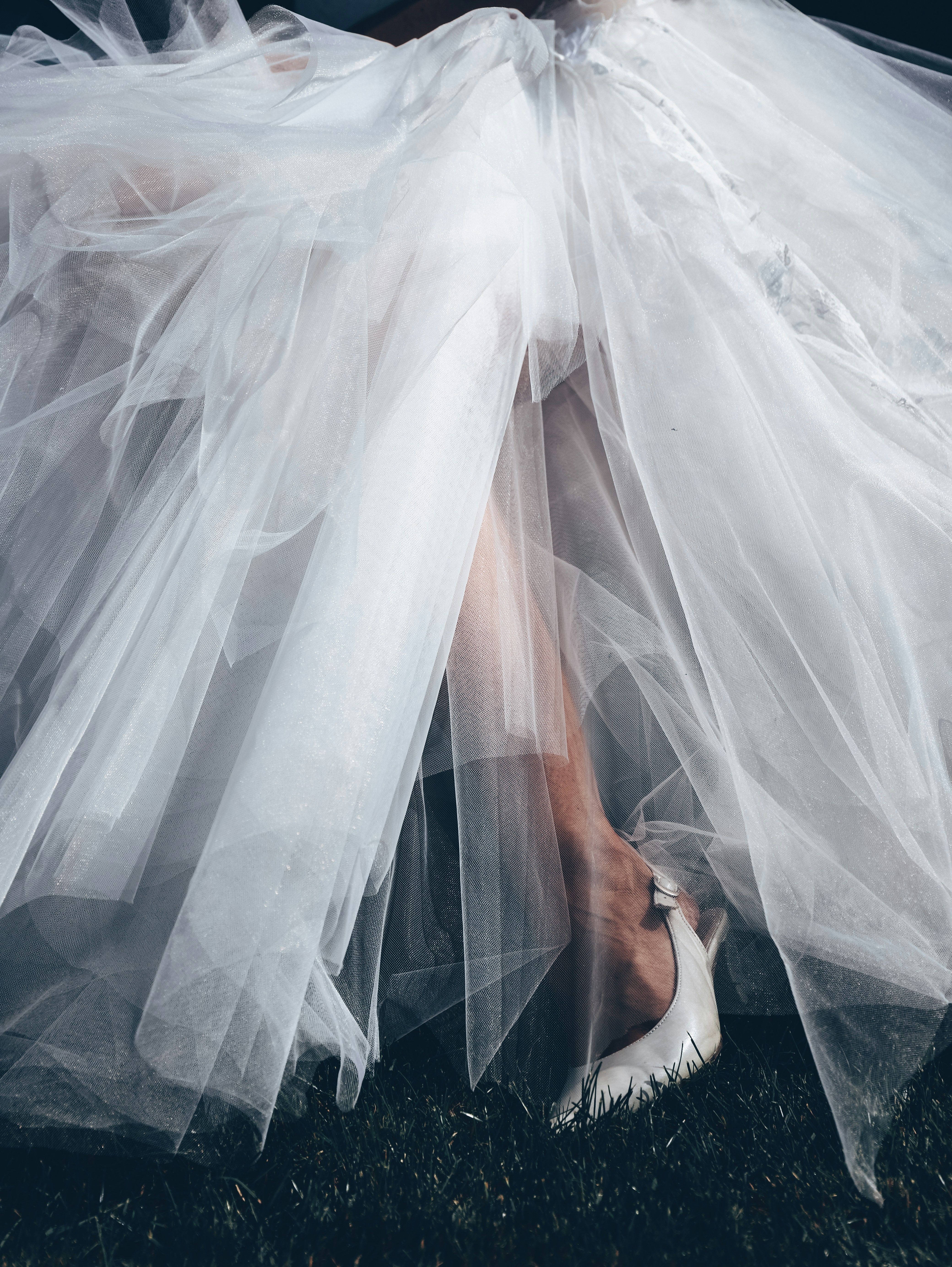 white bride tutu