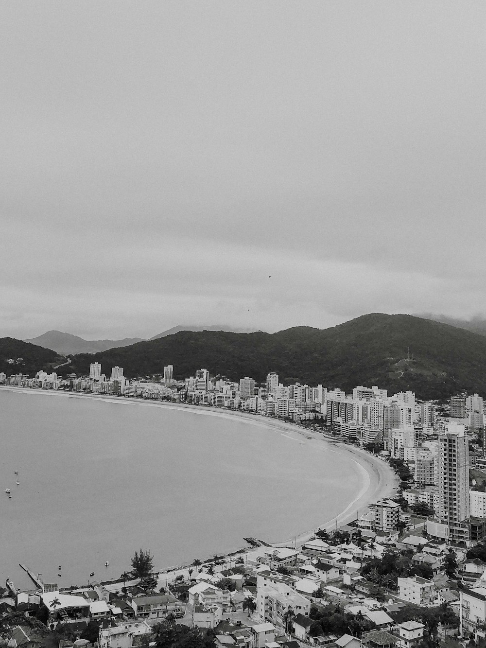 aerial view of seashore