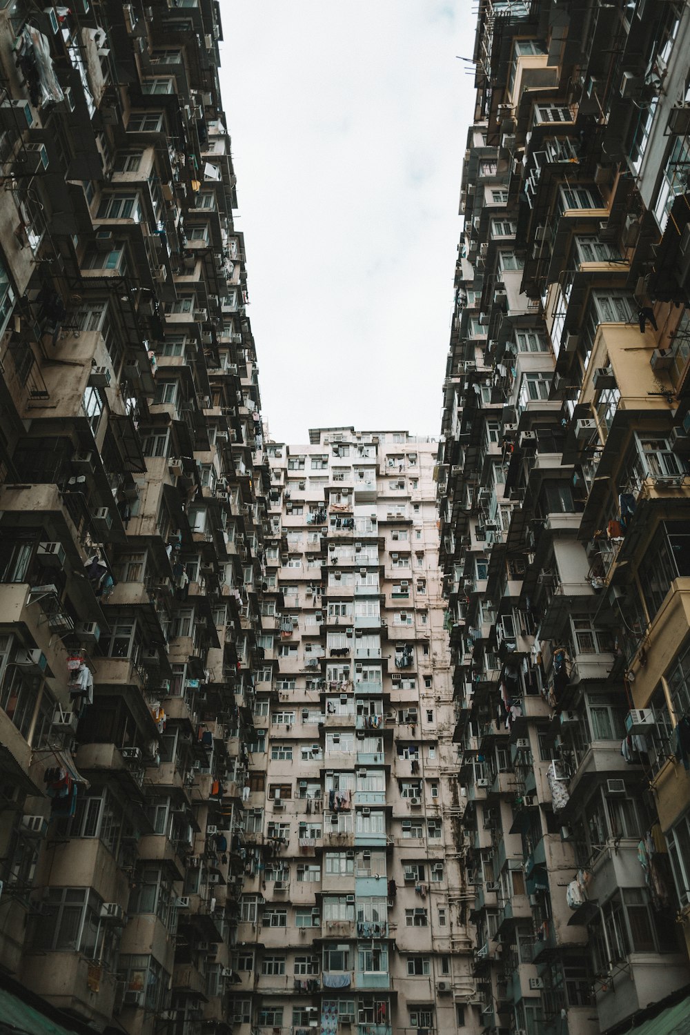 low angle photo of high-rise building