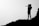 silhouette of man carrying child