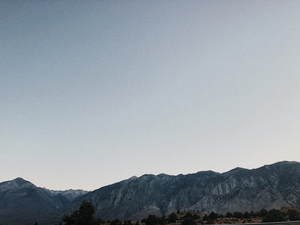 mountain under blue sky