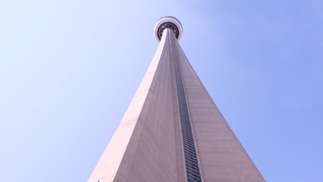 low-angle photography of white tower building during daytime