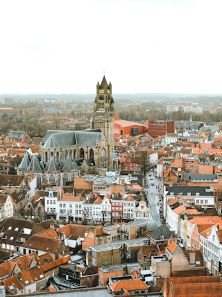 high angle photo of cityscape at daytime