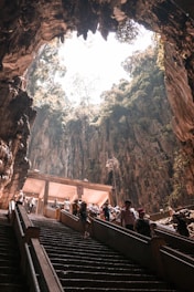 stairway in cave