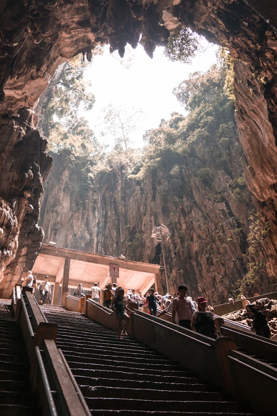 stairway in cave in Batu Caves Malaysia