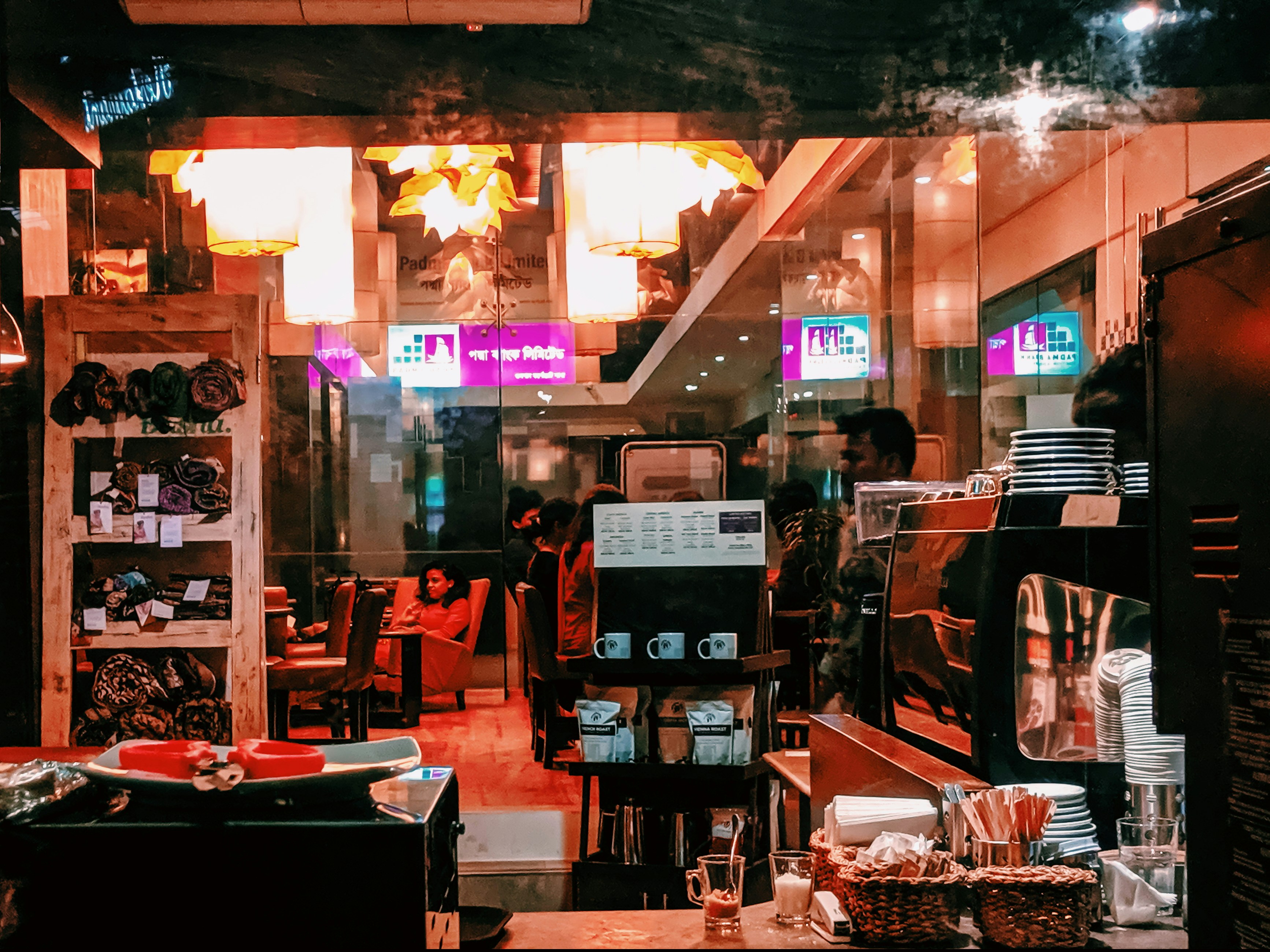 black wooden table beside assorted ceramic dinnerware set