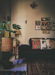 Cozy living room interior showcasing personalized design touches.