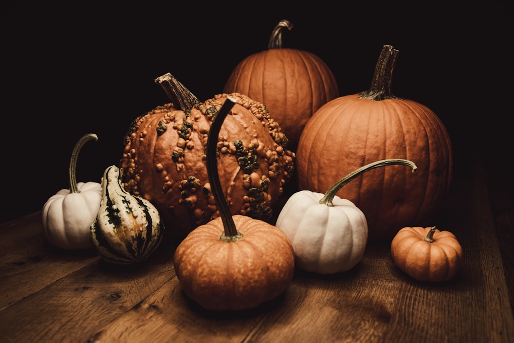 orange pumpkins