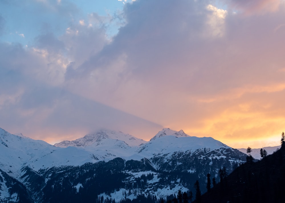 snow covered mountain