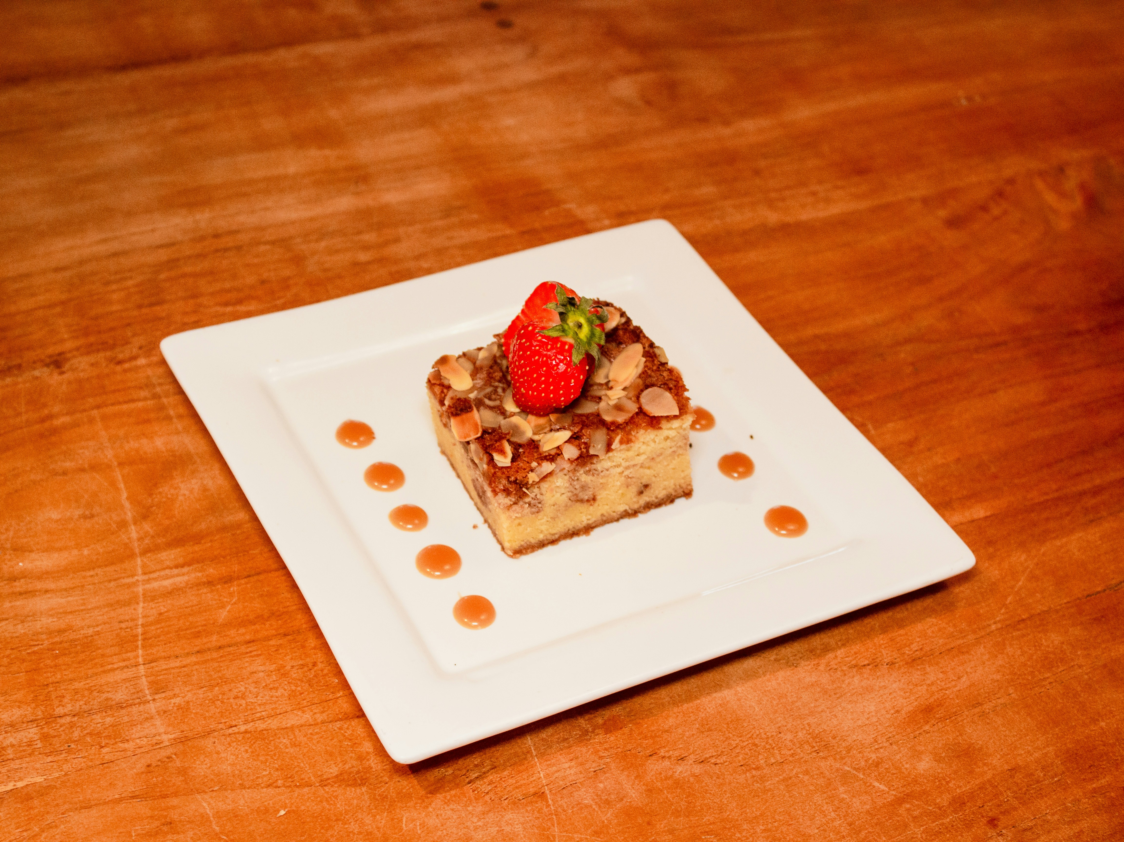 baked pastry with strawberry toppings