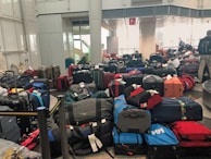 Participants practicing baggage inspection techniques.