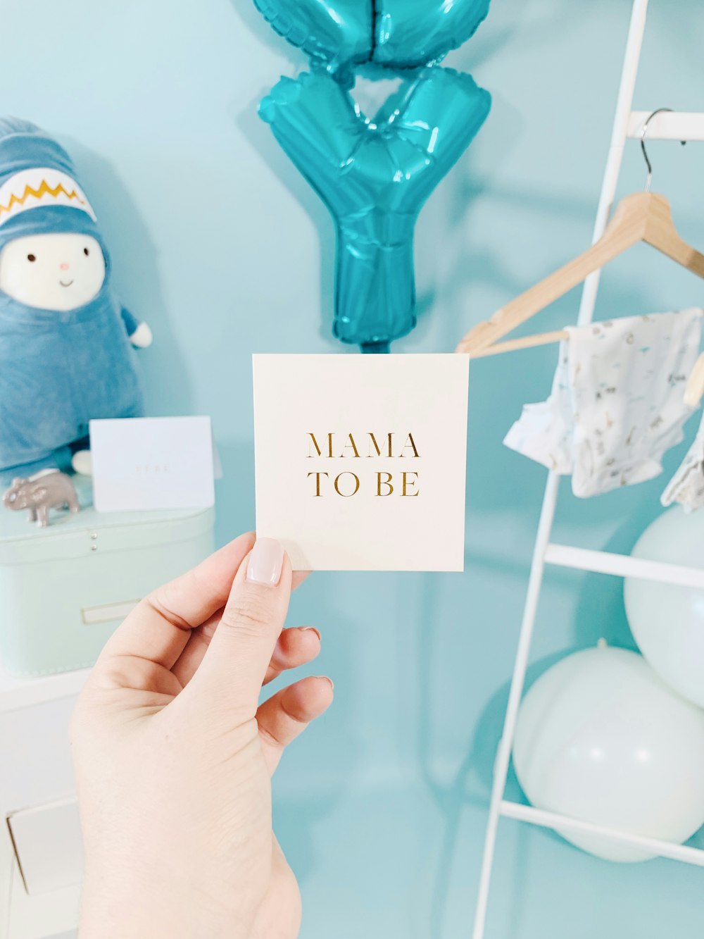 mama to be printed card