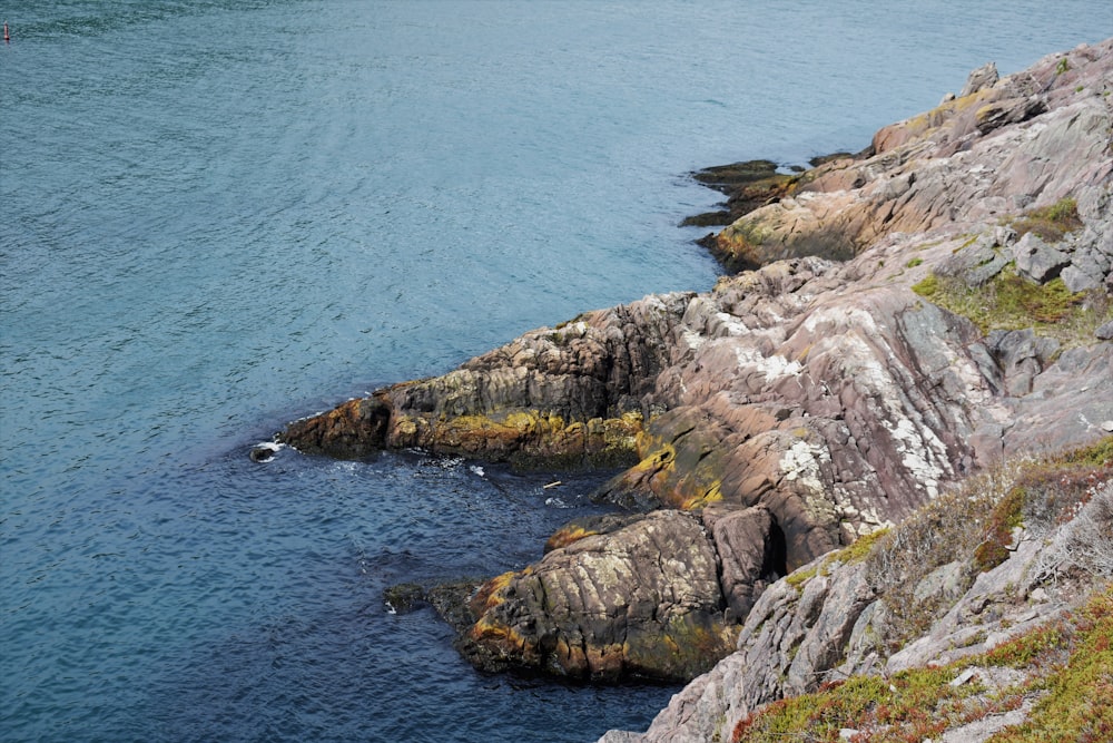 wide angle photography of mountain range and body of water