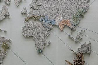 gray world map