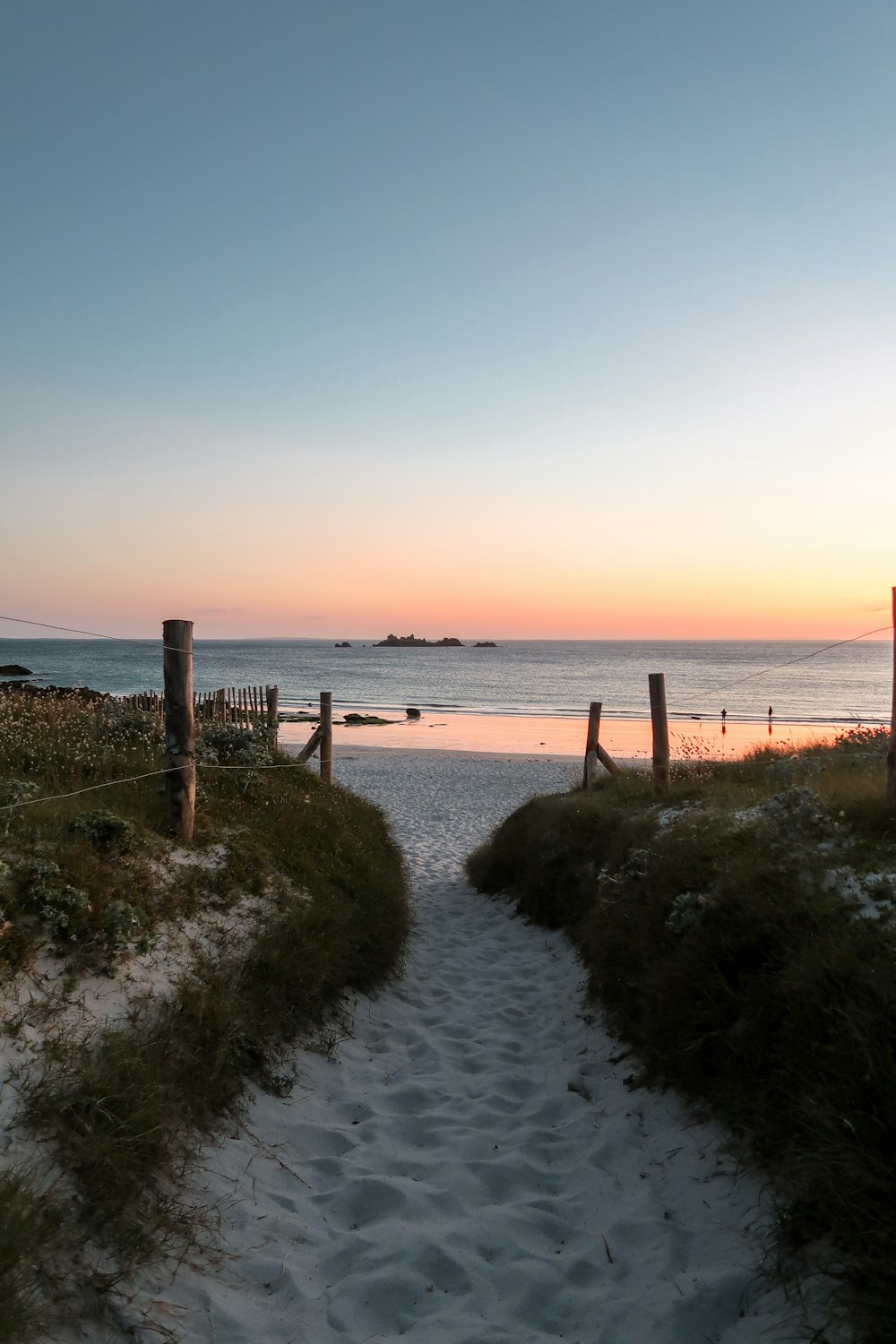 seashore during golden hour