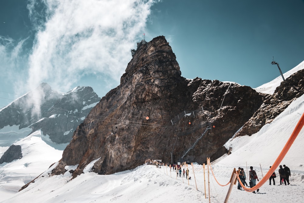 people walking on trail