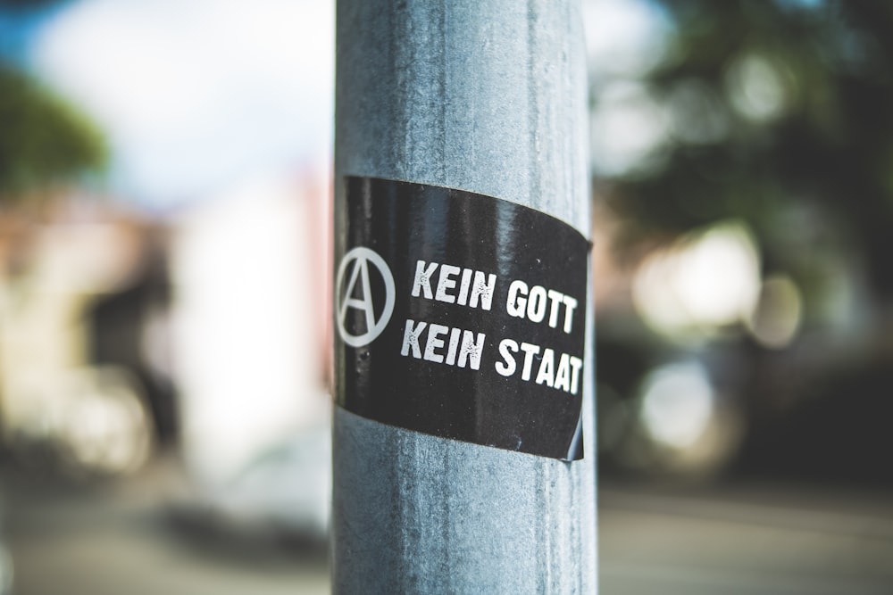 Kein Gott sticker