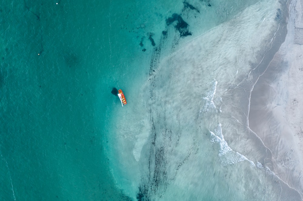 boat floating on body of water during day