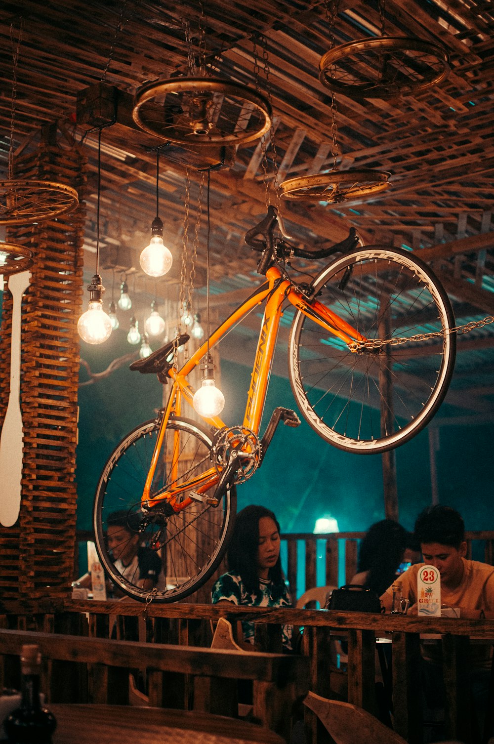 yellow and black bicycle