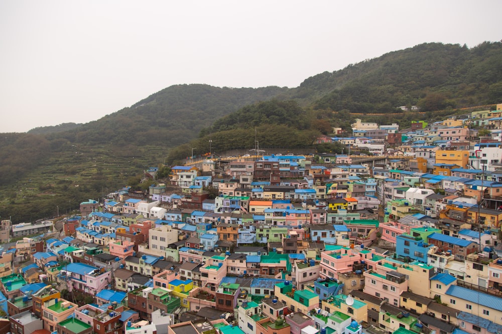 aerial view of buildings