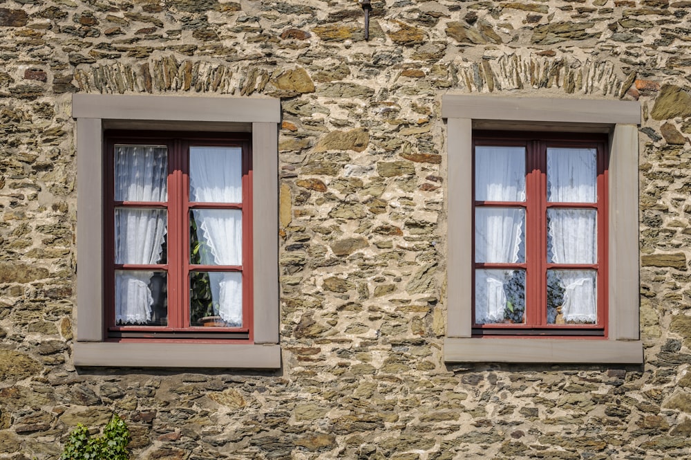 two closed windows